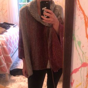 Free people sweater shawl